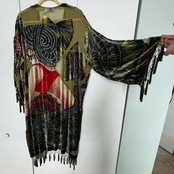 Chico's Embellished Kimono - Picture 2 of 7